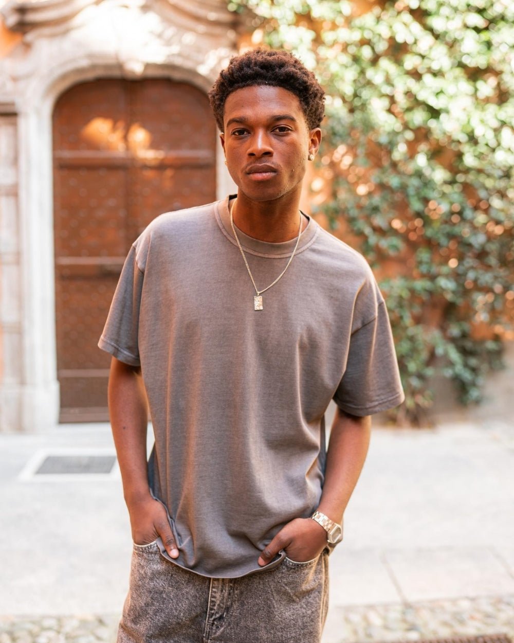 Blank T-shirt Washed Grey | Skagen - clothing.dk